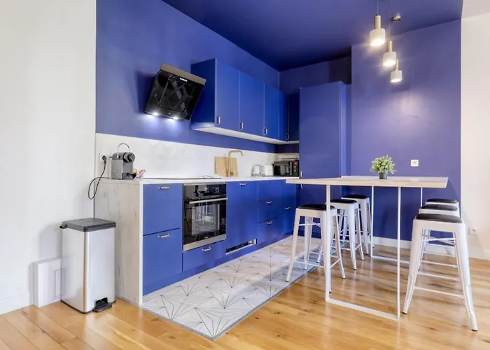 Blue Design 2bdr Flat In The Heart Of Bastille Lägenhet Paris