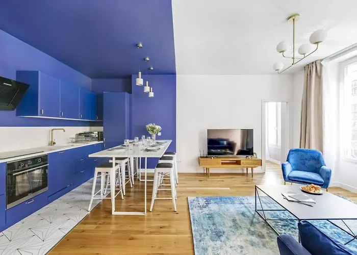 Blue Design 2bdr Flat In The Heart Of Bastille Lägenhet